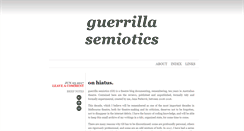 Desktop Screenshot of guerrillasemiotics.com