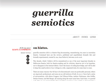 Tablet Screenshot of guerrillasemiotics.com